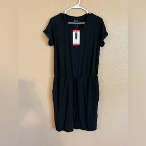 NWT black knit midi dress in size medium